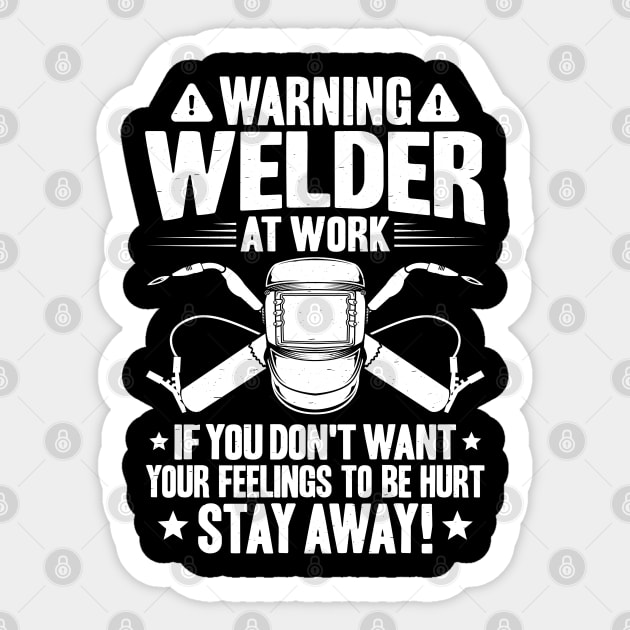 Welder Operator Welding Gift Idea Present Sticker by Krautshirts